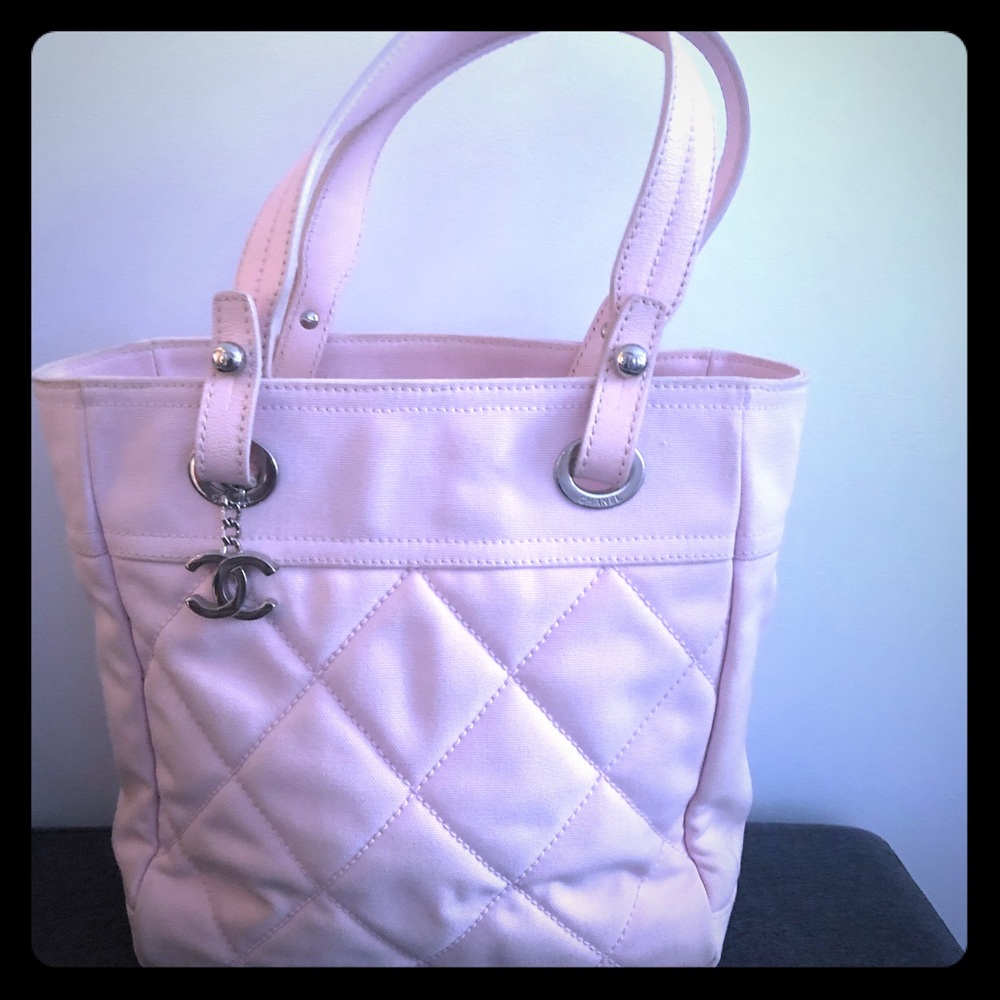 CHANEL tote bag light pink